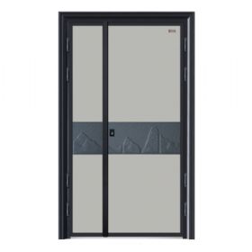 高端別墅大門白雪五嶽